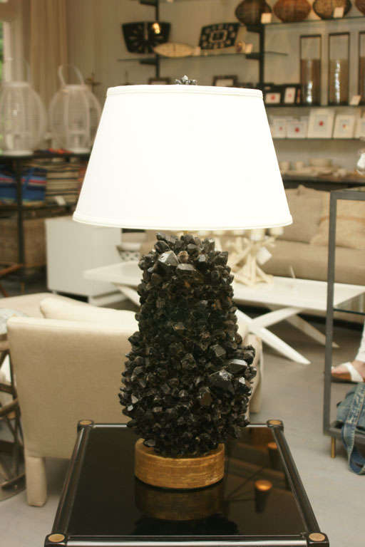 Black Quartz Crystal Lamps