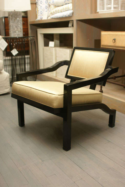 Mid-Century Modern Black Chair