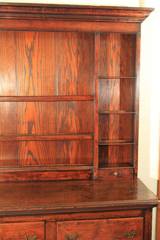 Oak English Dresser on Turned Legs