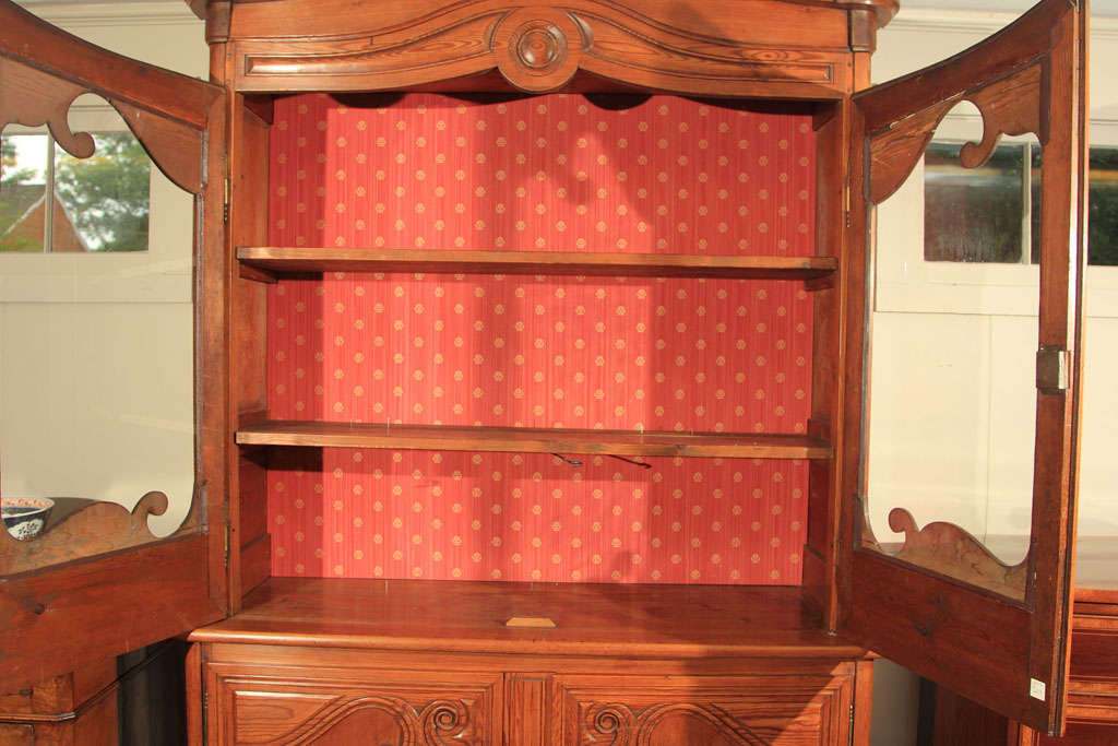 French Pine Buffet a Deux Corps 1