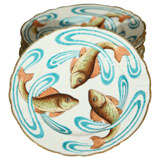 Set  of  Art  Noveau  Fish  Plates