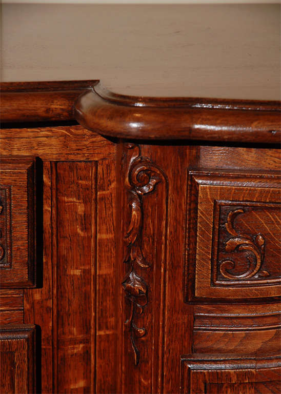 Oak Antique French Buffet Henry II Style