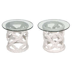 Pair of Plaster Side tables