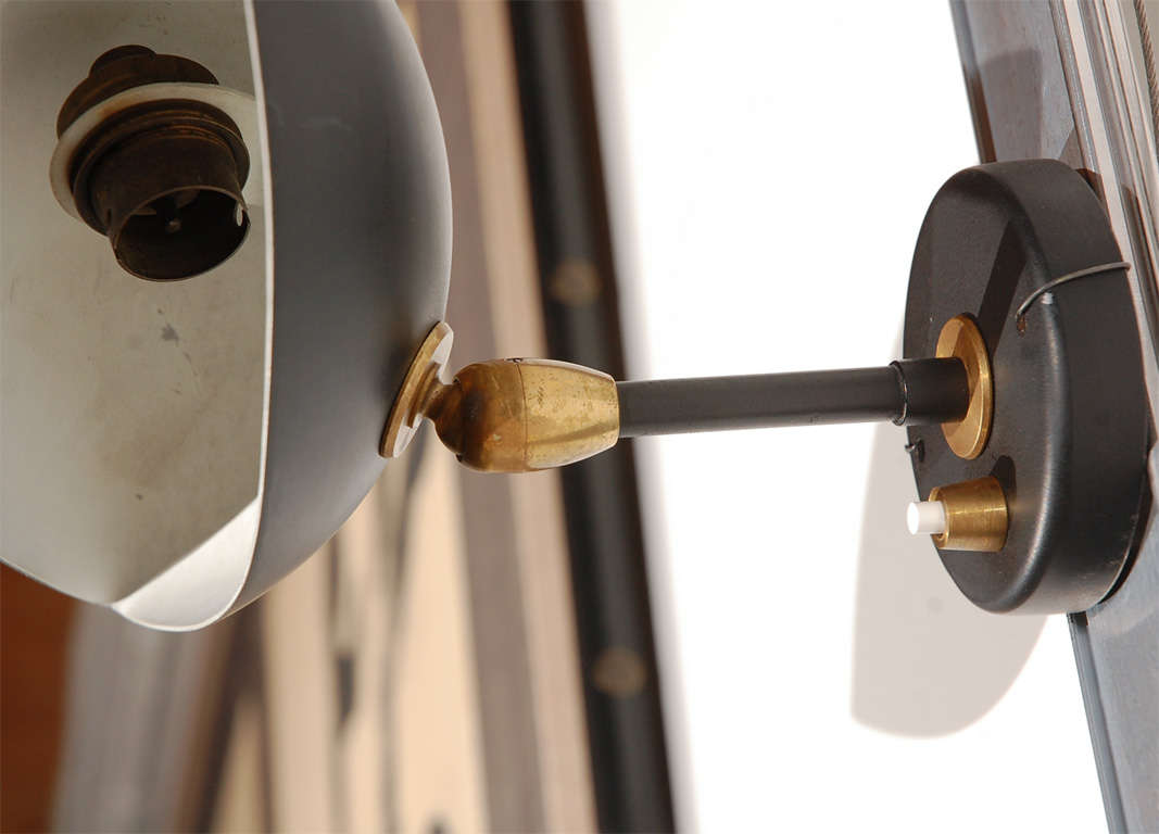Mid-20th Century Pair of Serge Mouille Single-Light Sconces