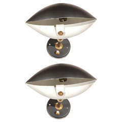 Pair of Serge Mouille Single-Light Sconces
