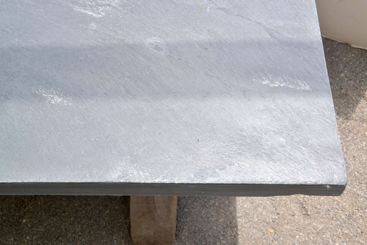 Blue Stone Top Dining Table Made From Reclaimed Pine at 1stDibs blue