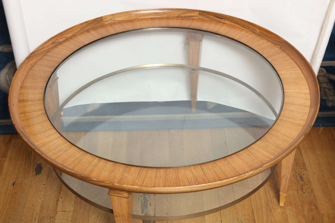 two tiered round coffee table