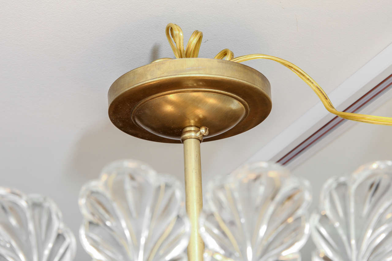 Bronze A Bagues Style Flush-Mount Ceiling Fixture