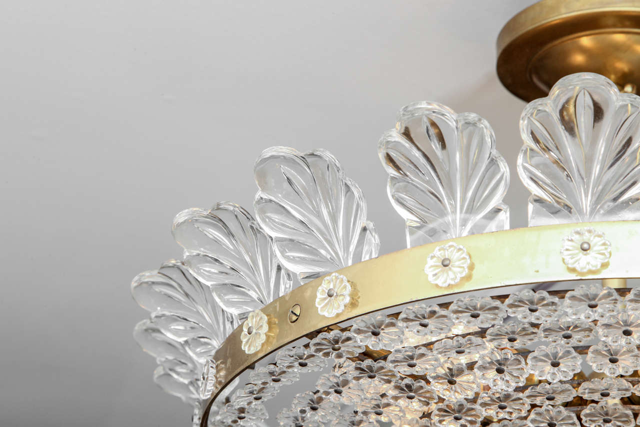 A Bagues Style Flush-Mount Ceiling Fixture 1