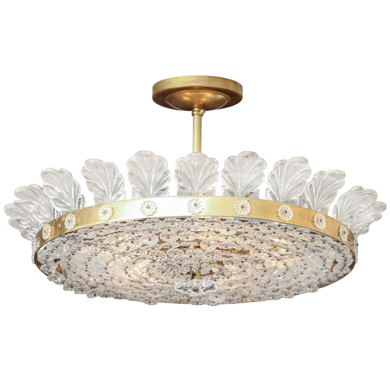 A Bagues Style Flush-Mount Ceiling Fixture