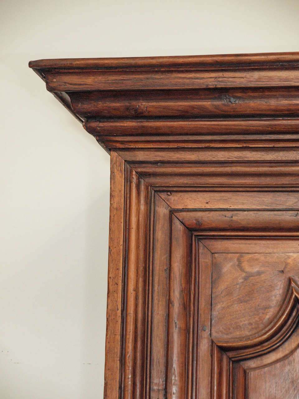 18th c. French Walnut Grand Bonnetiere For Sale 3