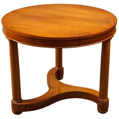 Antique Empire-Style Fruitwood Side Table