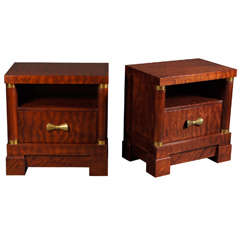 Vintage Pair of American Bedside Cabinets