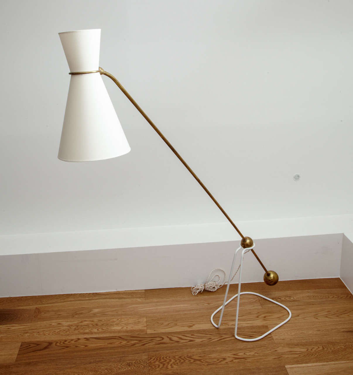 Brass Floor lamp model G2 - Pierre Guariche - Pierre Disderot edition - 1951