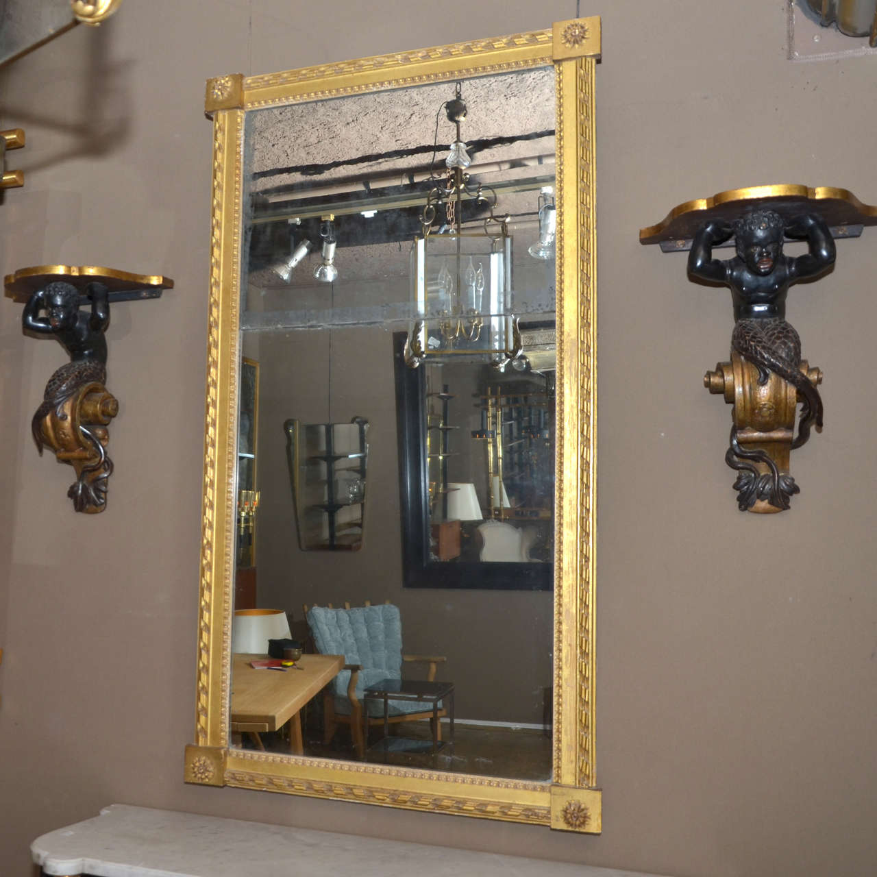 French Beautiful Louis XVI Period Mirror For Sale