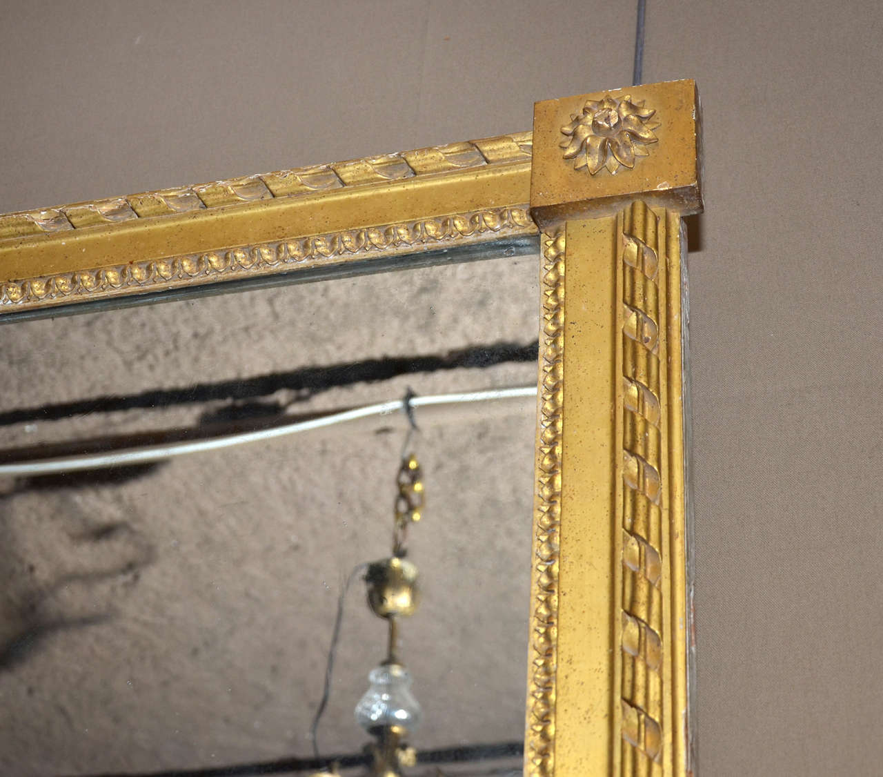 18th Century and Earlier Beautiful Louis XVI Period Mirror For Sale