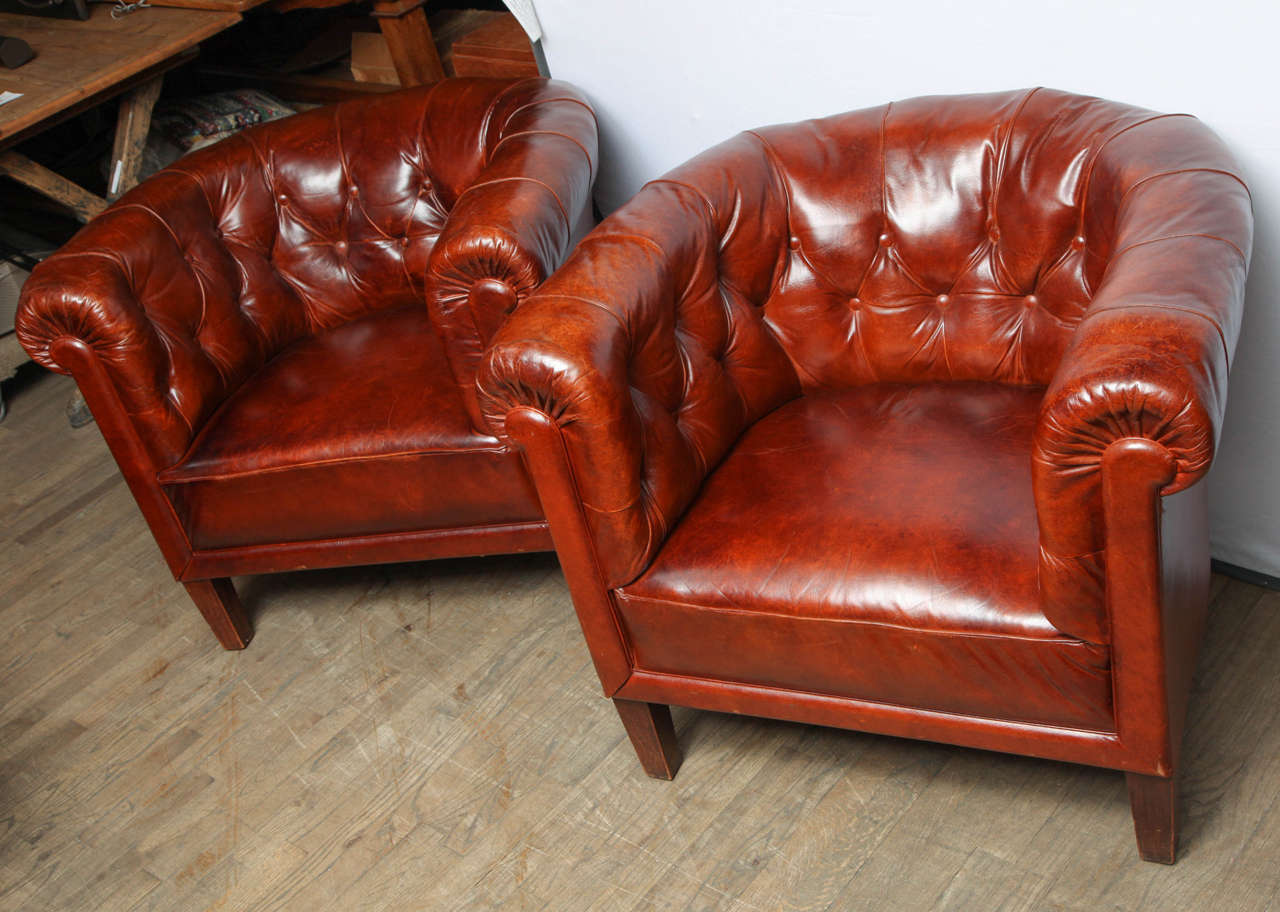 Pair of Chesterfield Chairs 4