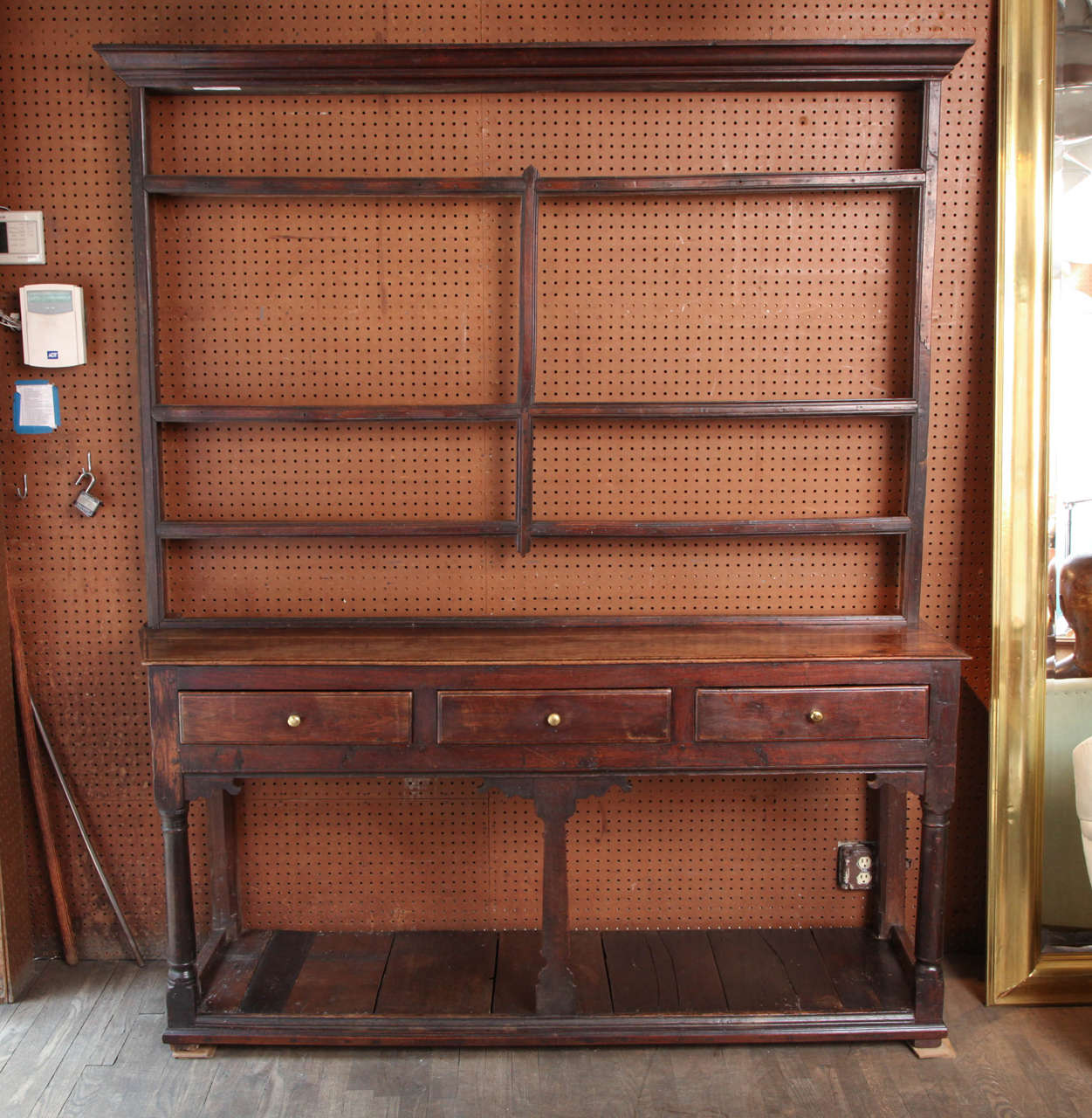 Late 18th C. Carmarthenshire Oak High Dresser
