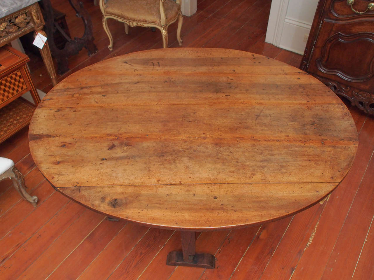 French Large, Oval Wine Tasting Table