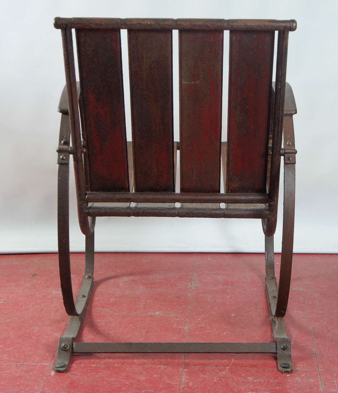 American Slatted Iron Garden Chair