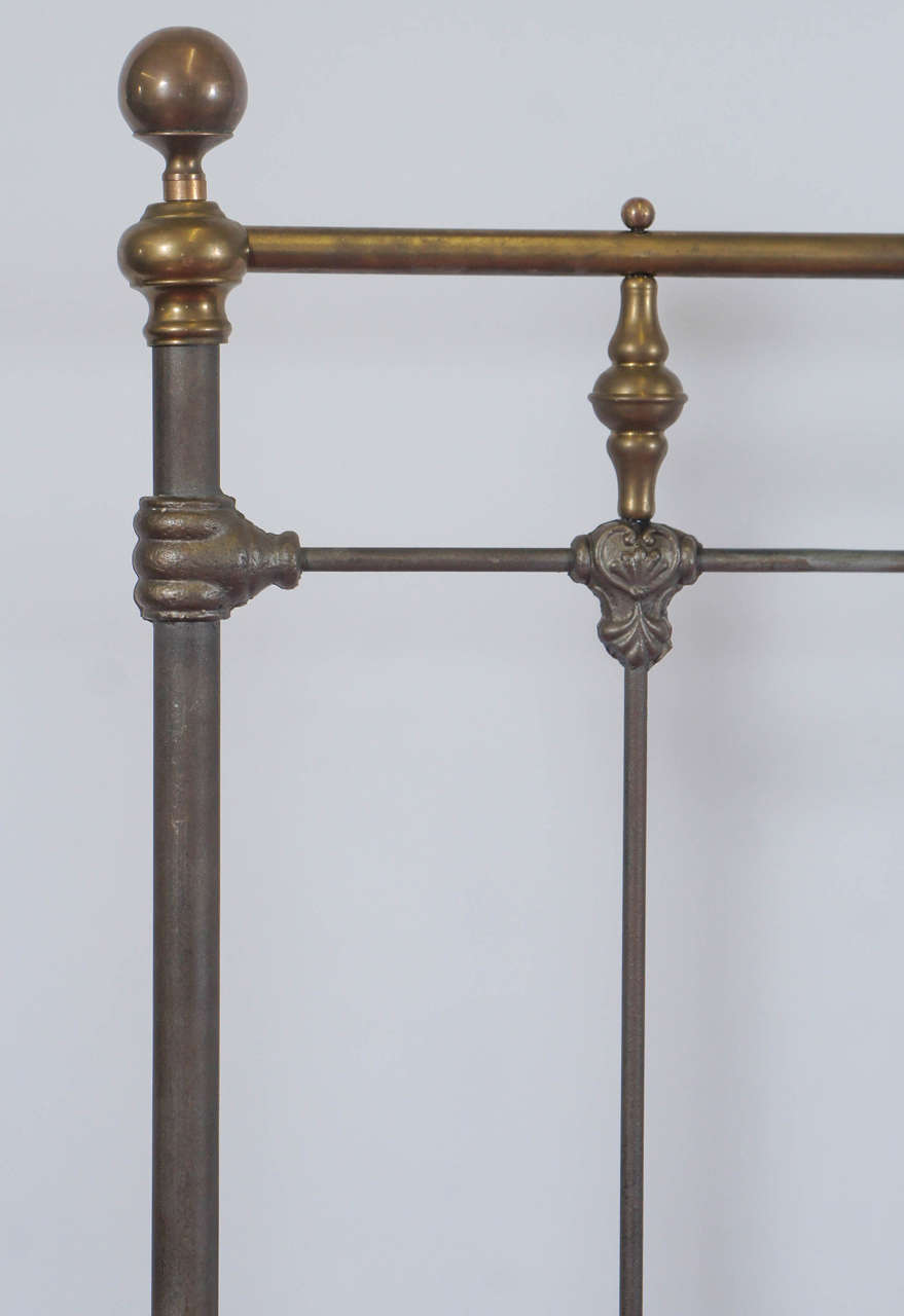 Brass and Iron Metal Queen Bed 4