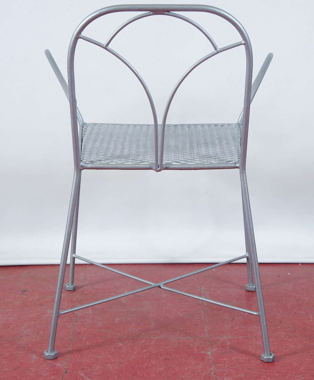 Métal Six chaises de jardin Art Déco Parisiennes en vente