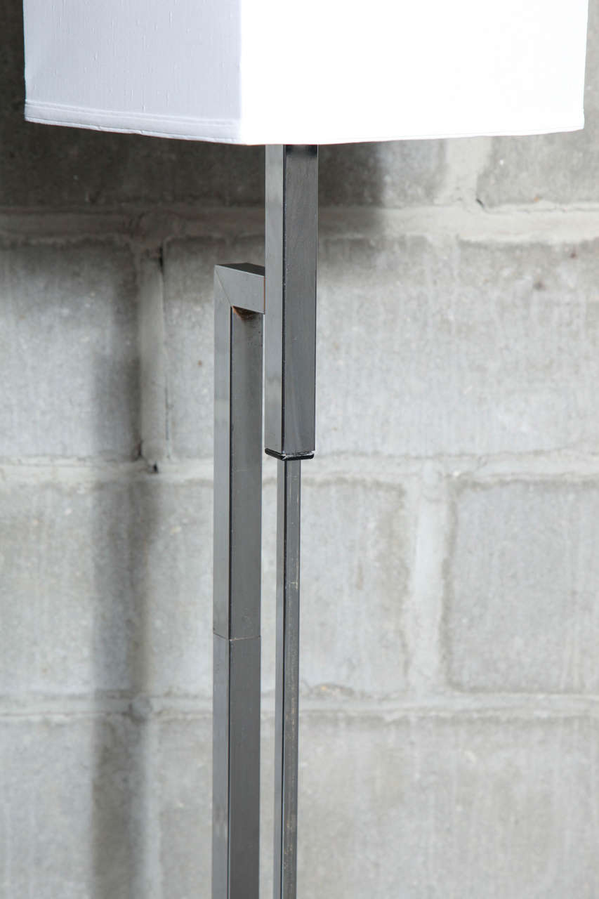 Chrome and Marble Adjustable  Floor Lamp 1