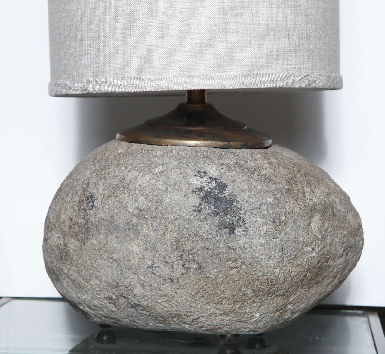 Pair of Granite Table Lamps For Sale 2