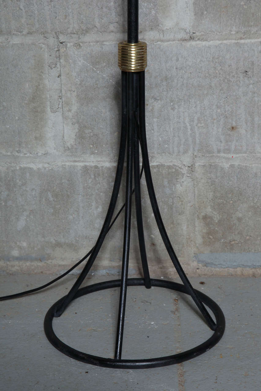 Mid-Century Modern Mid Century Wrought Iron Floor Lamp