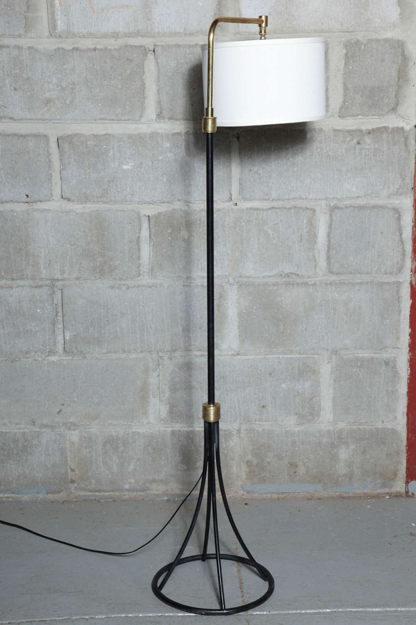 Mid Century Wrought Iron Floor Lamp 1