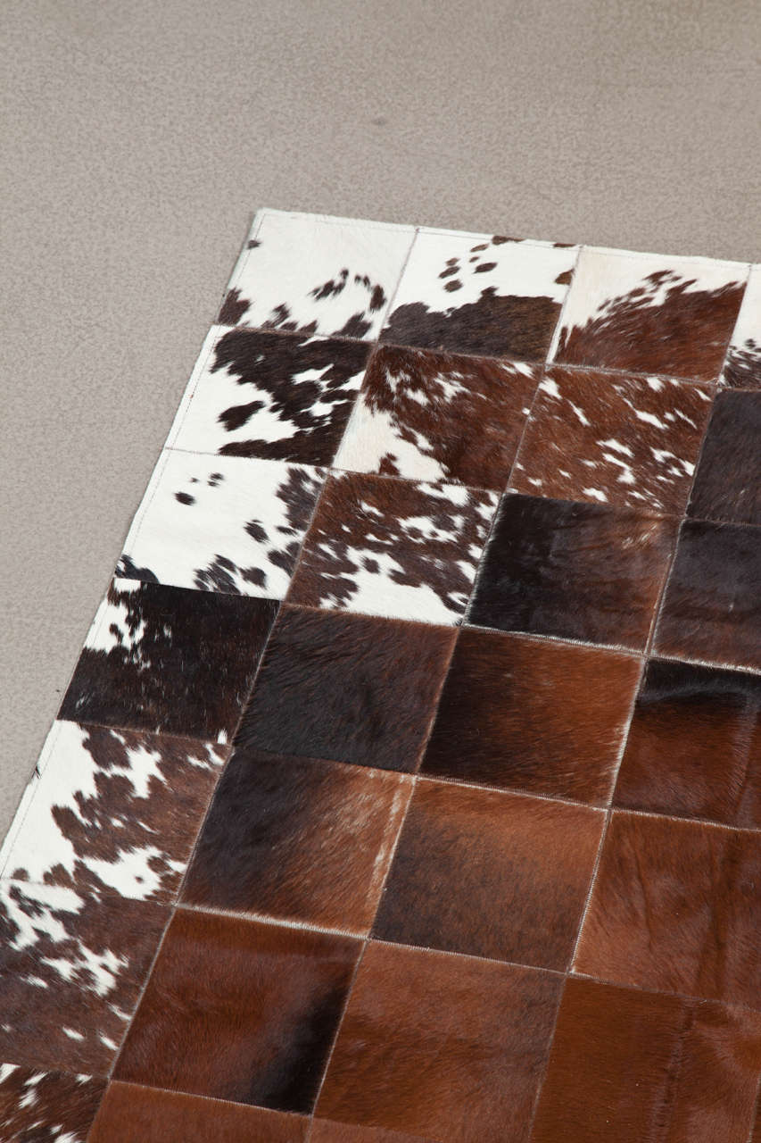Brazilian Pure Patchwork Cowhide Rug