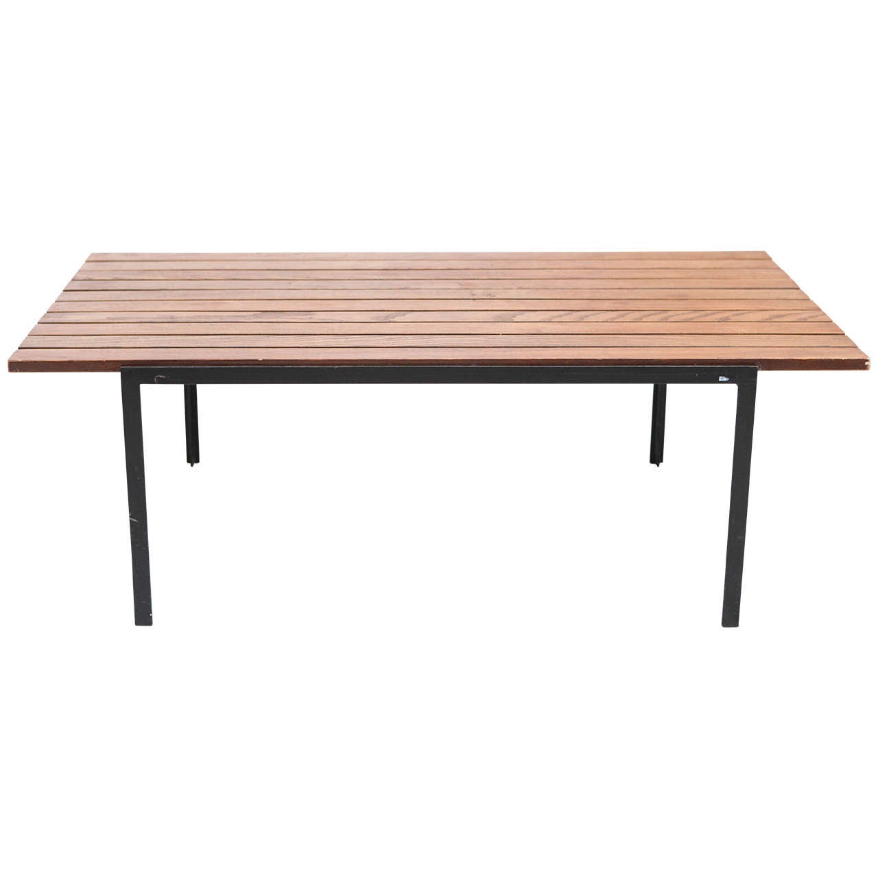 Slatted Wood Coffee Table by Florence Knoll