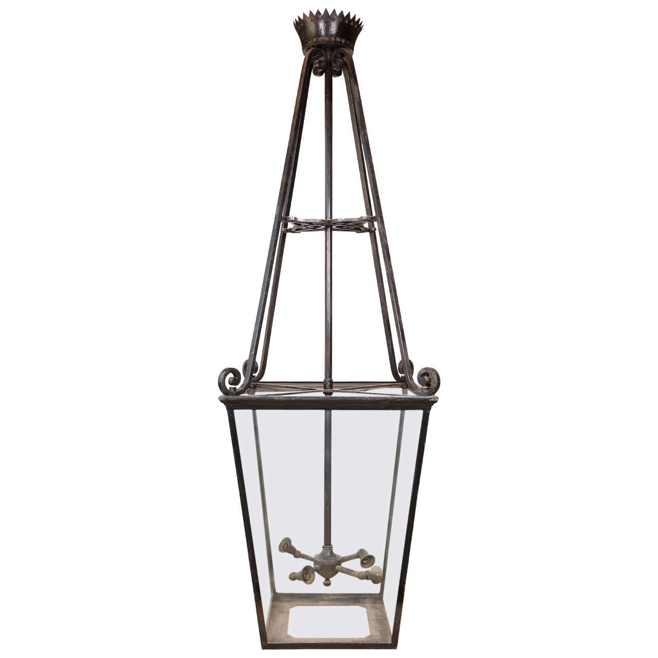 Hand-Wrought Iron Hanging Light from LA