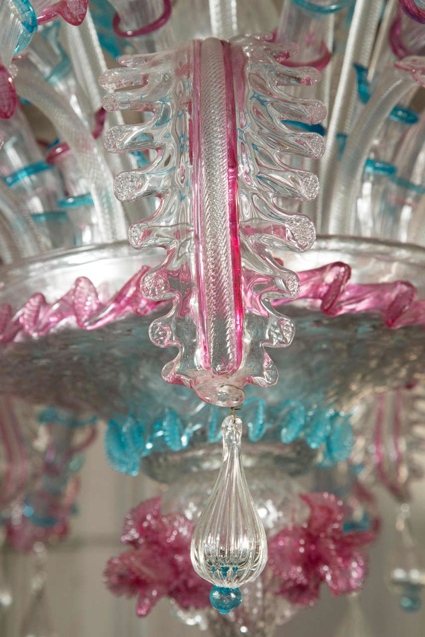 1950s Handblown Murano Glass Chandelier 1