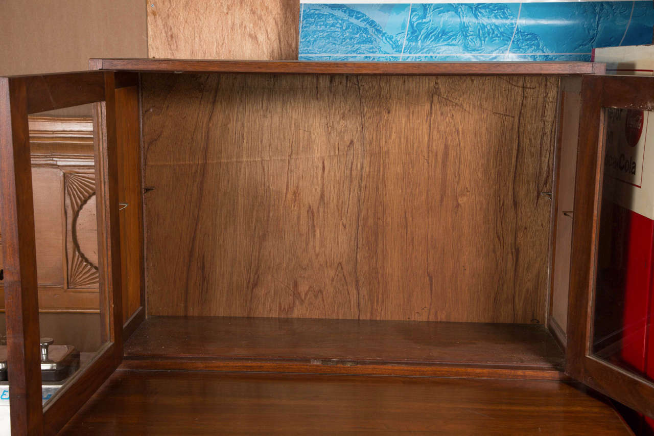 Wooden Map with Glass Doors For Sale at 1stDibs map