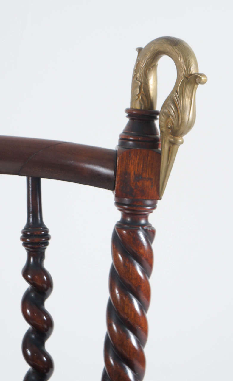 Unknown a pair of his and hers Victorian mahogany spindle chairs For Sale
