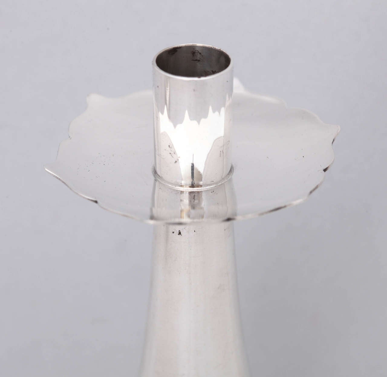 contemporary silver candlesticks