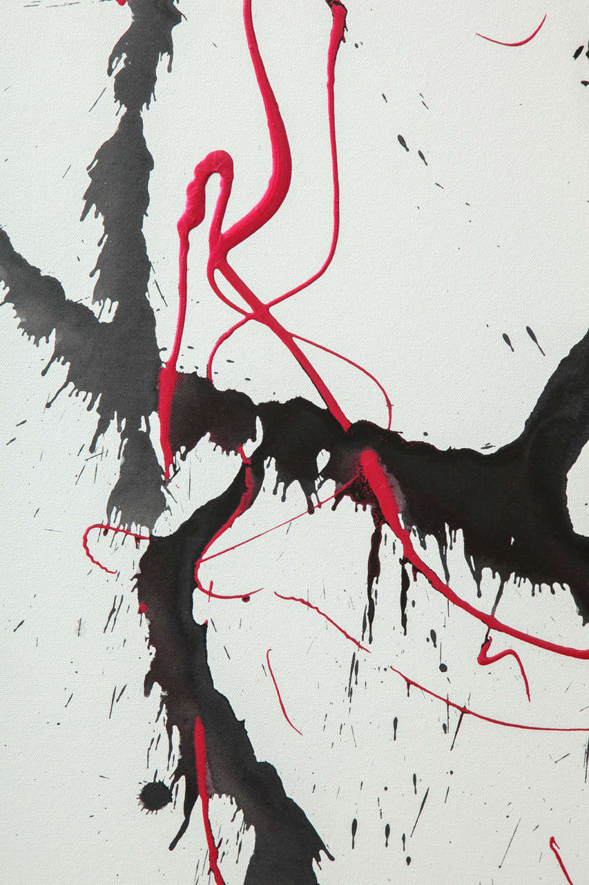 Contemporary Painting "Mangled Heart" by Virginia Dutton For Sale at