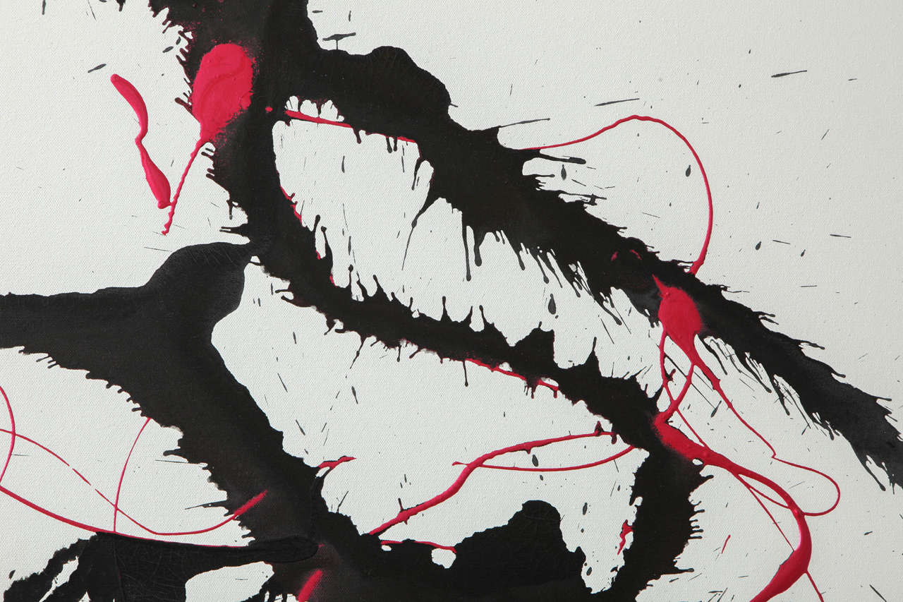 Contemporary Painting "Mangled Heart" by Virginia Dutton For Sale at