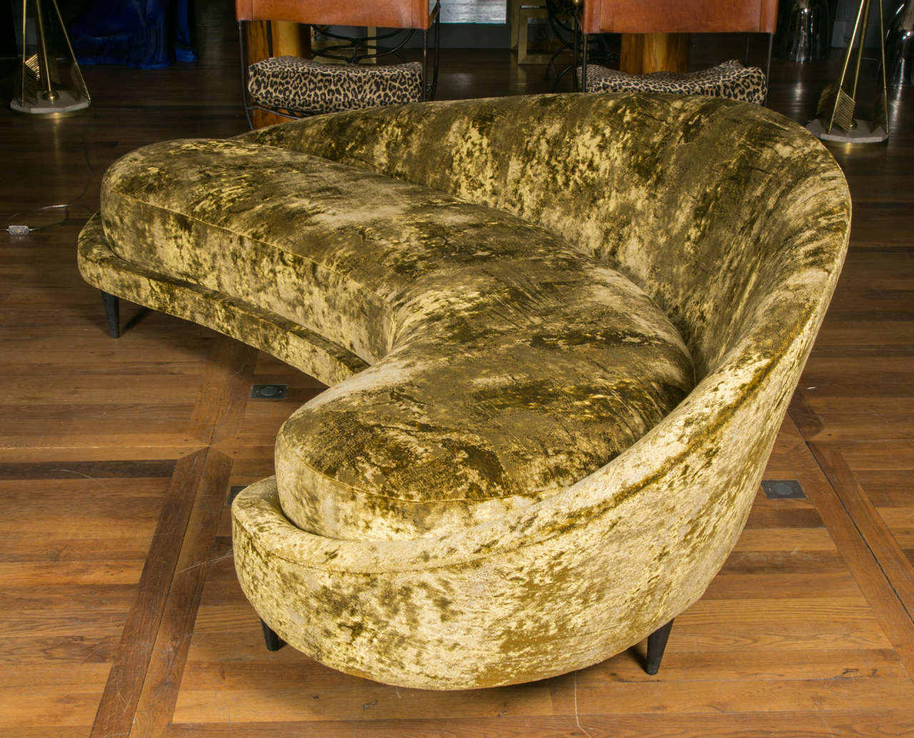 gold sofas