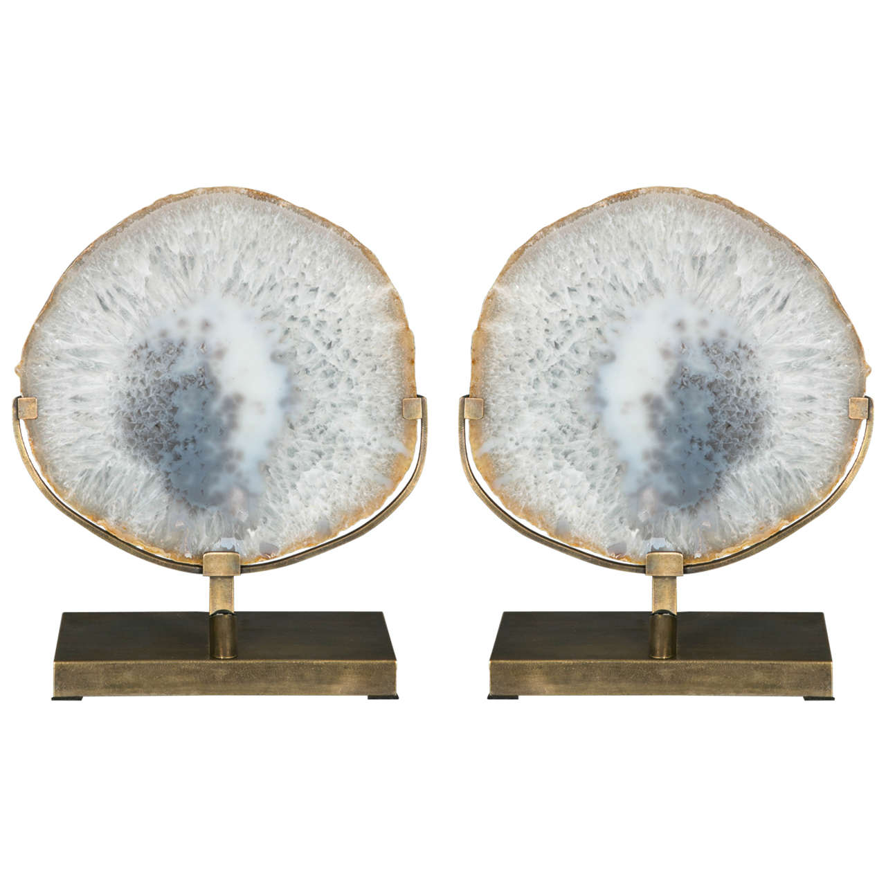 Pair of Agate Table Lamps