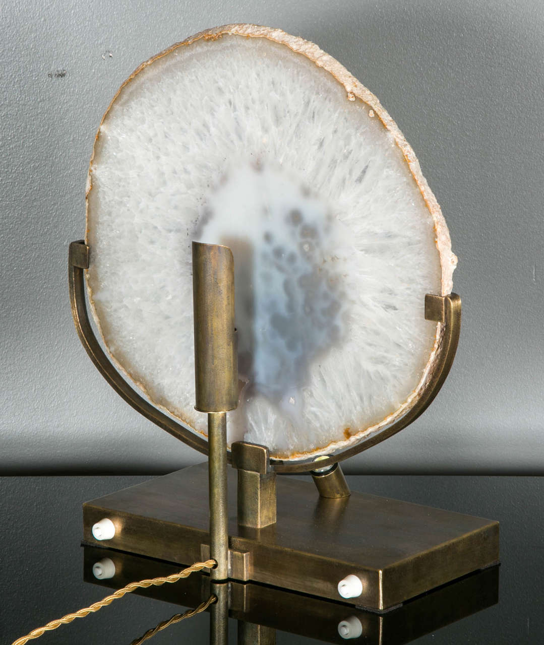 Pair of Agate Table Lamps 1