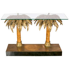Palm Tree Console Table