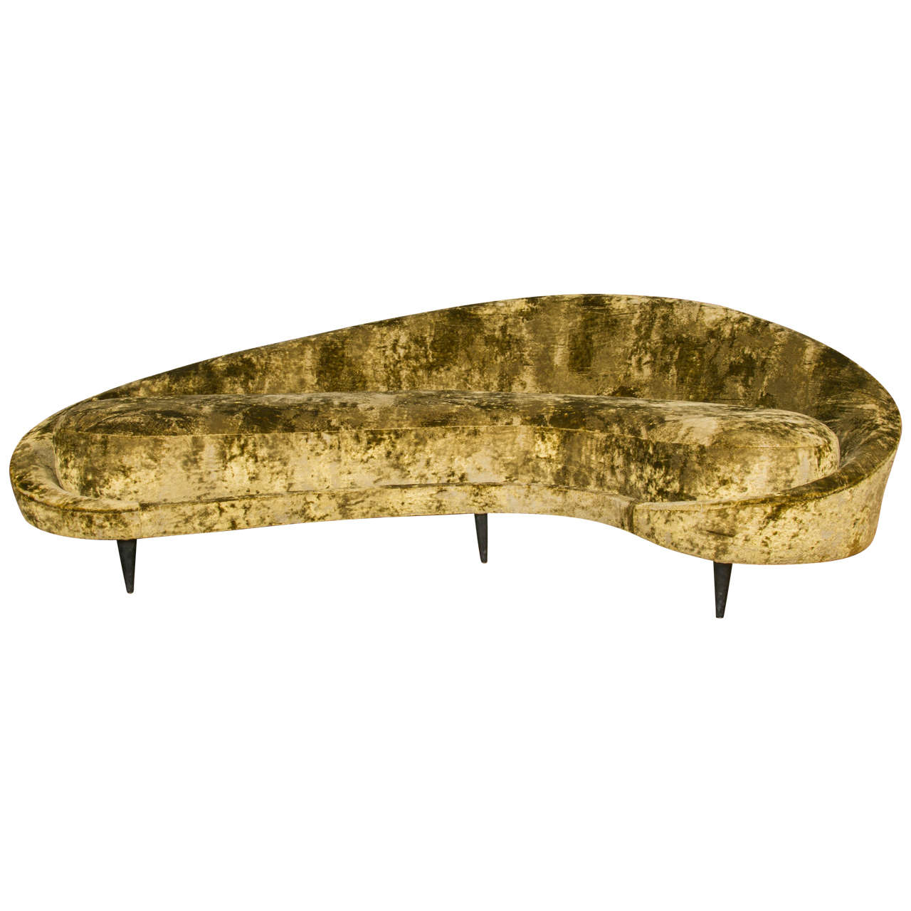 Vintage Gold Sofa at 1stDibs