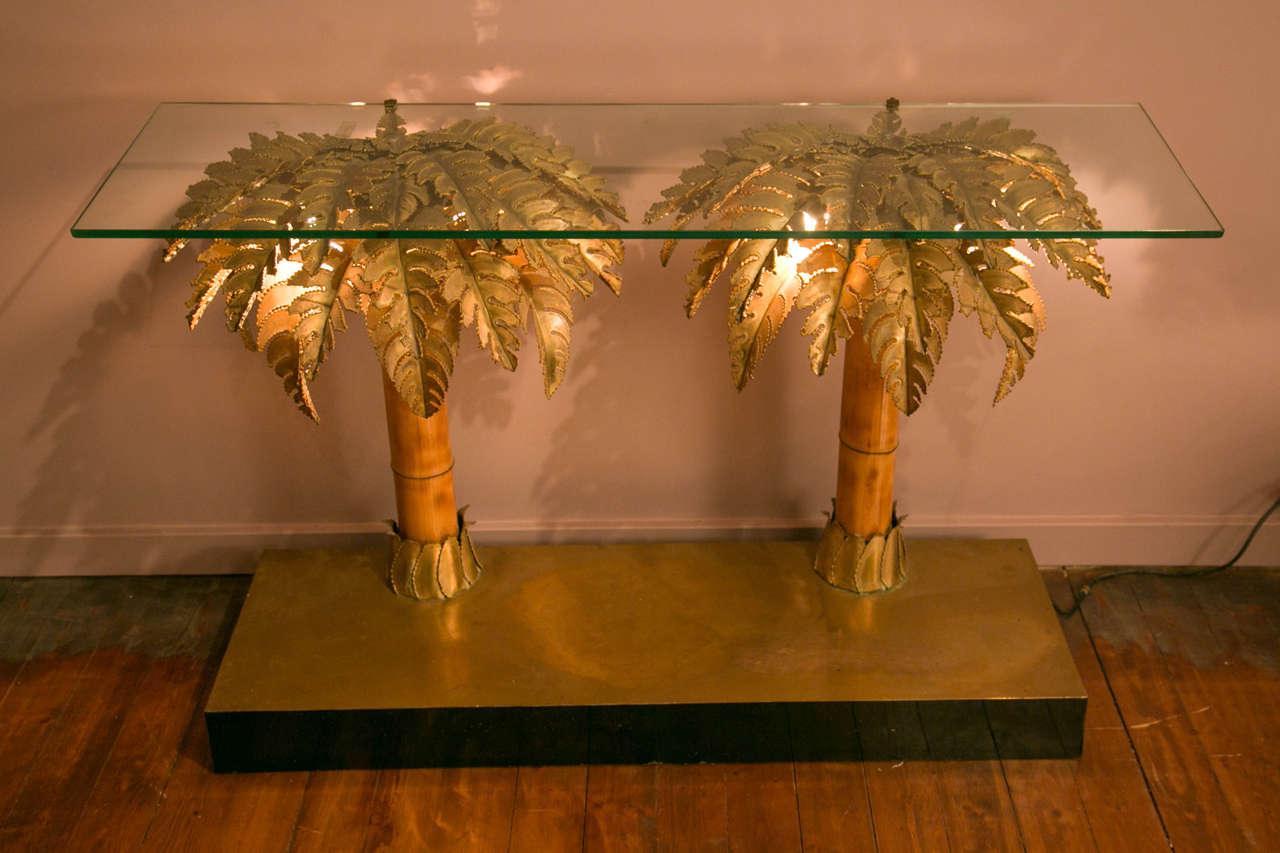 Palm Tree Console Table at 1stDibs
