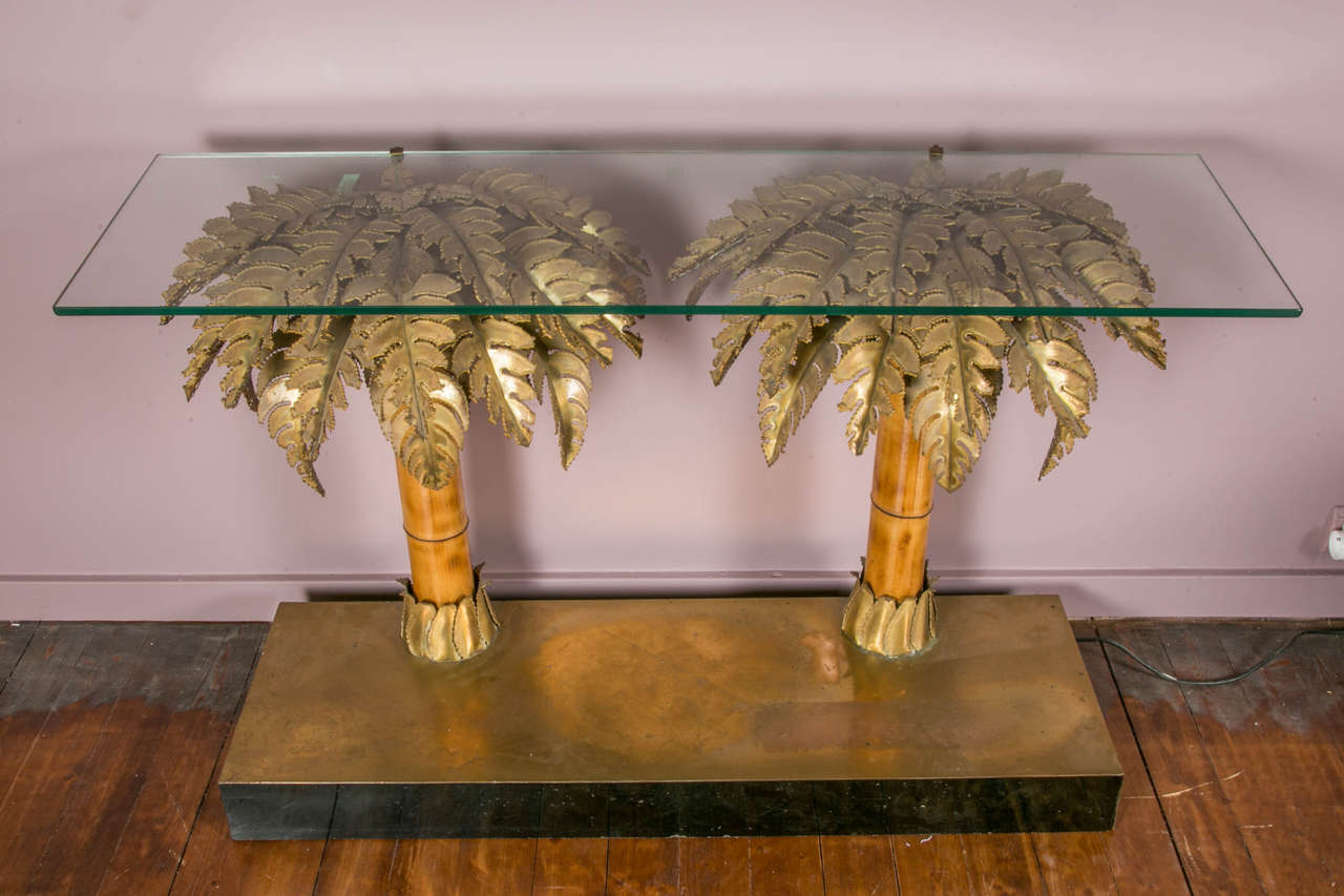 Palm Tree Console Table at 1stDibs