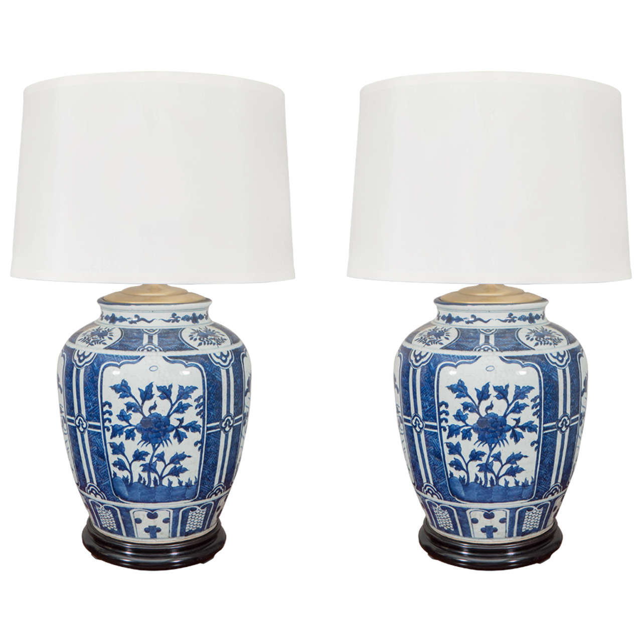 Pair Of Chinese Blue And White Porcelain Jars Wired As Lamps At 1stdibs,2 Bedroom Apartments In Arlington Va Under 1500