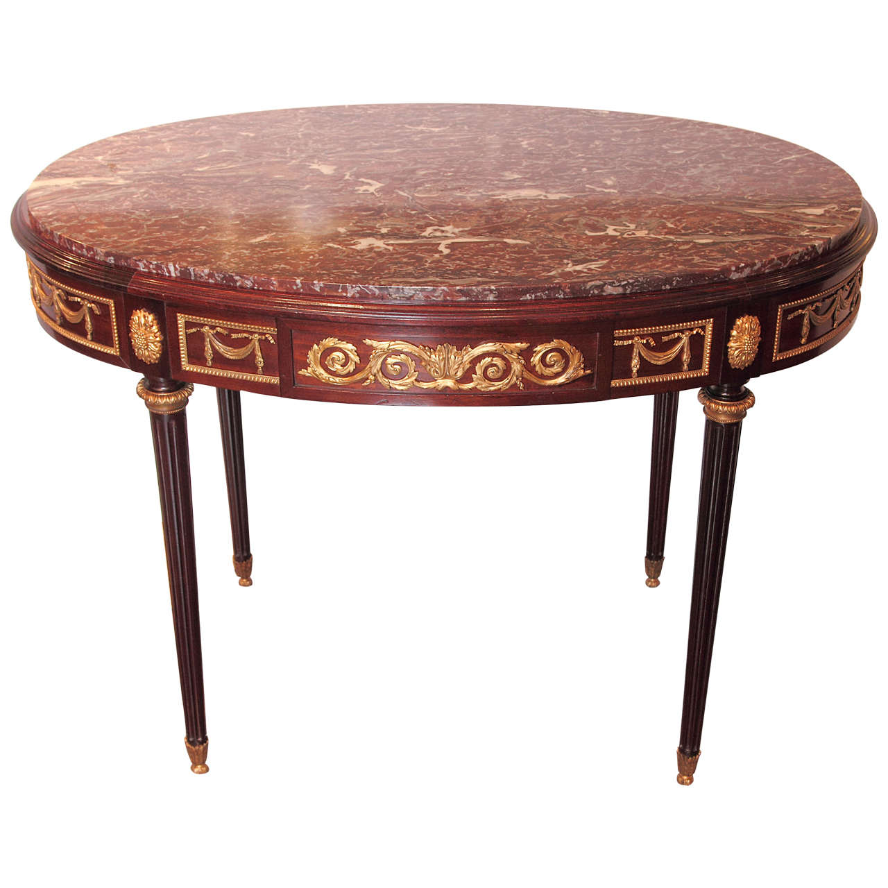 19th Century Signed F. Linke Center Table