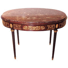 19th Century Signed F. Linke Center Table