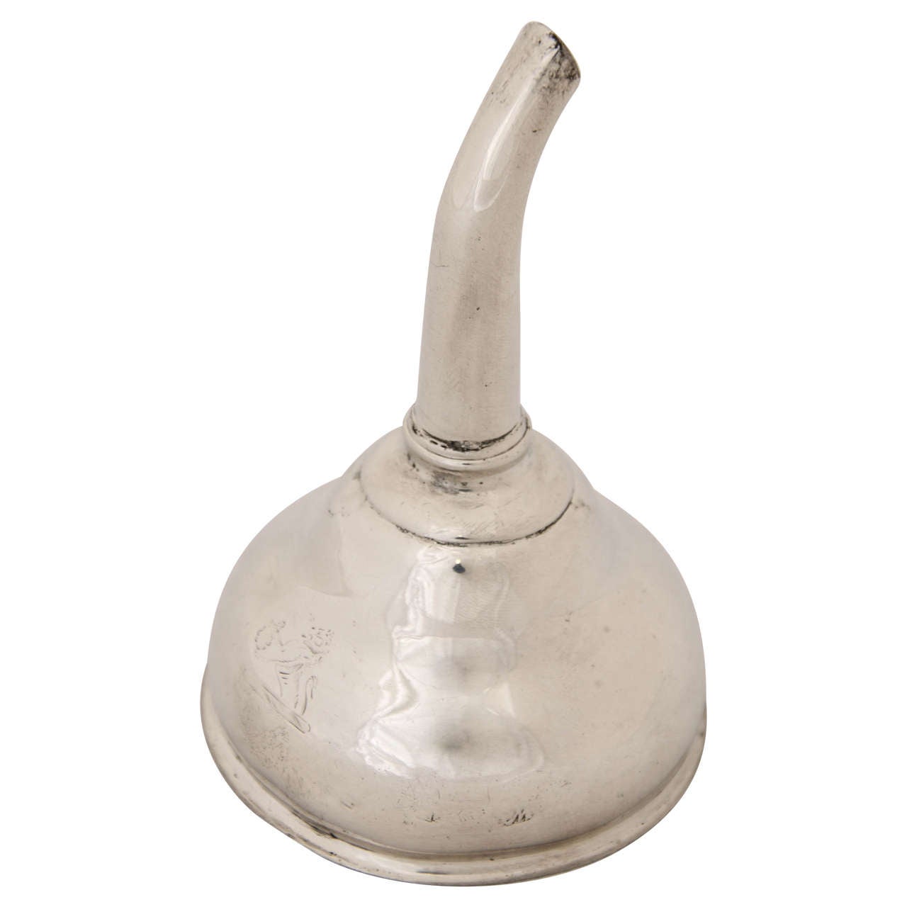 George III Antique Silver Wine Funnel For Sale